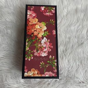 Gucci floral sandal box and dust bags